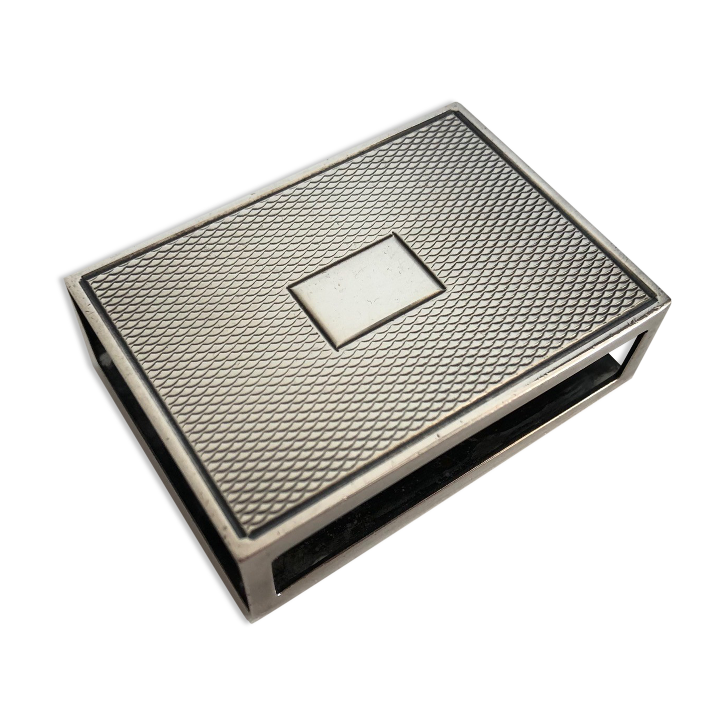 Small box stores silver Hermes matches, 1970 (rare)