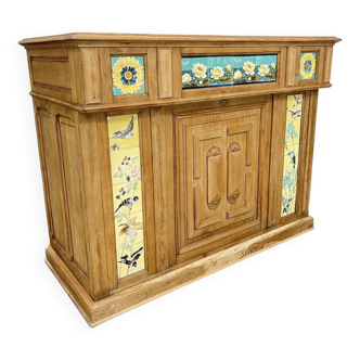 Rare Art Nouveau enamel counter