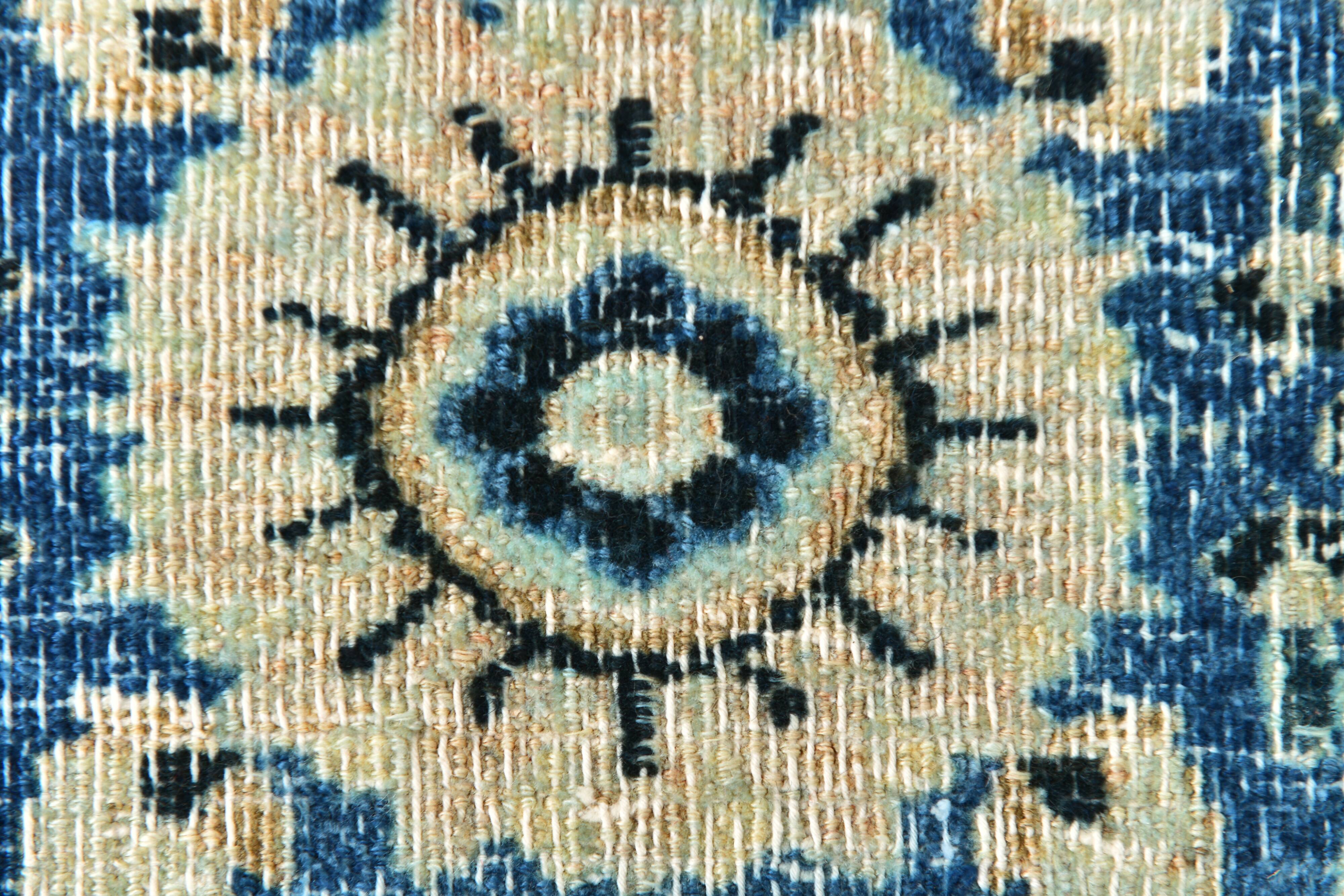 8x11 Rug For Living Room Navy Blue Antique Persian Rug, 260x343Cm