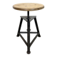 Black Industrial Workshop Swivel Stool, 1960s