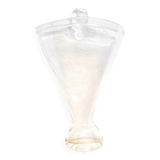 Blown glass wall-mounted bouquet holder vase