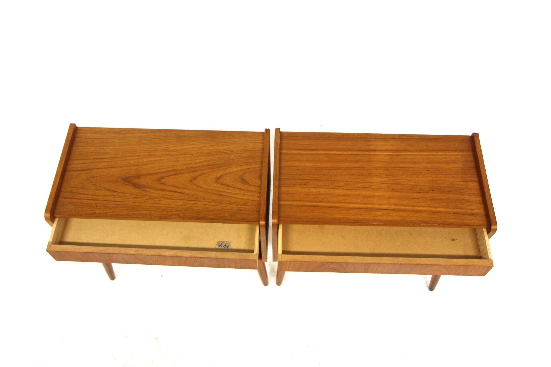 Set of 2 teak bedside tables, Sweden, 1960