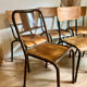 Lot de 6 chaises d’école rénovées 