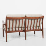 2-seater sofa design Sven Age Eriksen published by Glostrup 1960s.