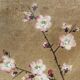 Silk painting, perched bird, China, early 20th century.