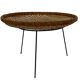 Rattan magazine rack on black metal frame, Artimeta, 1950