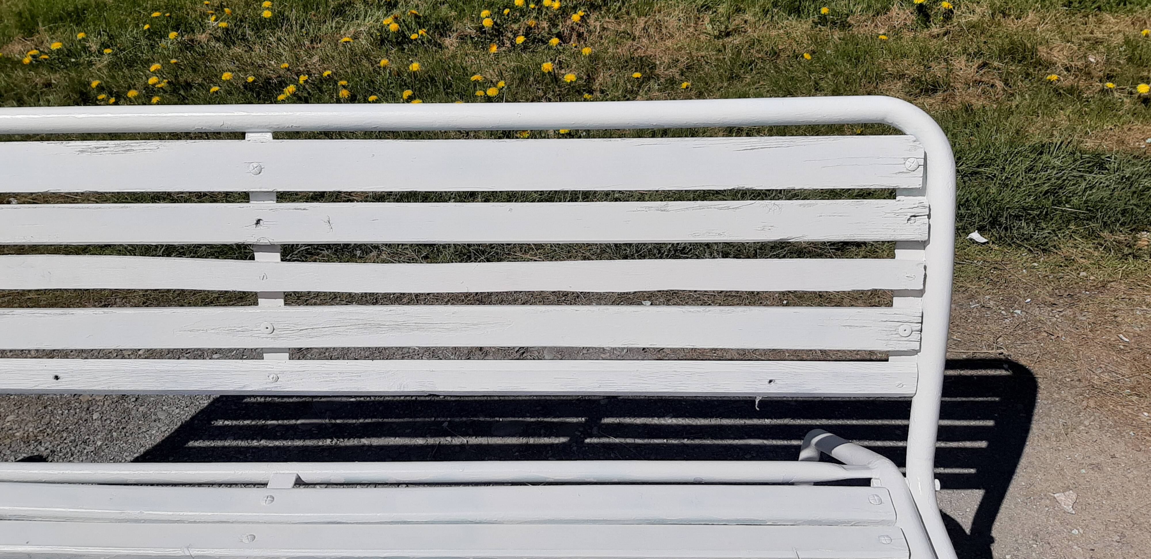 Iron and wood bench of the 50s foldable