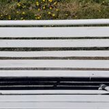 Iron and wood bench of the 50s foldable