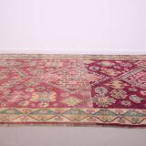 Purple vintage moroccan rug 212 CM X 343 CM