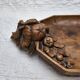 Plateau en bois sculpté fait main