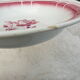 Badonviller art deco red service hollow dish