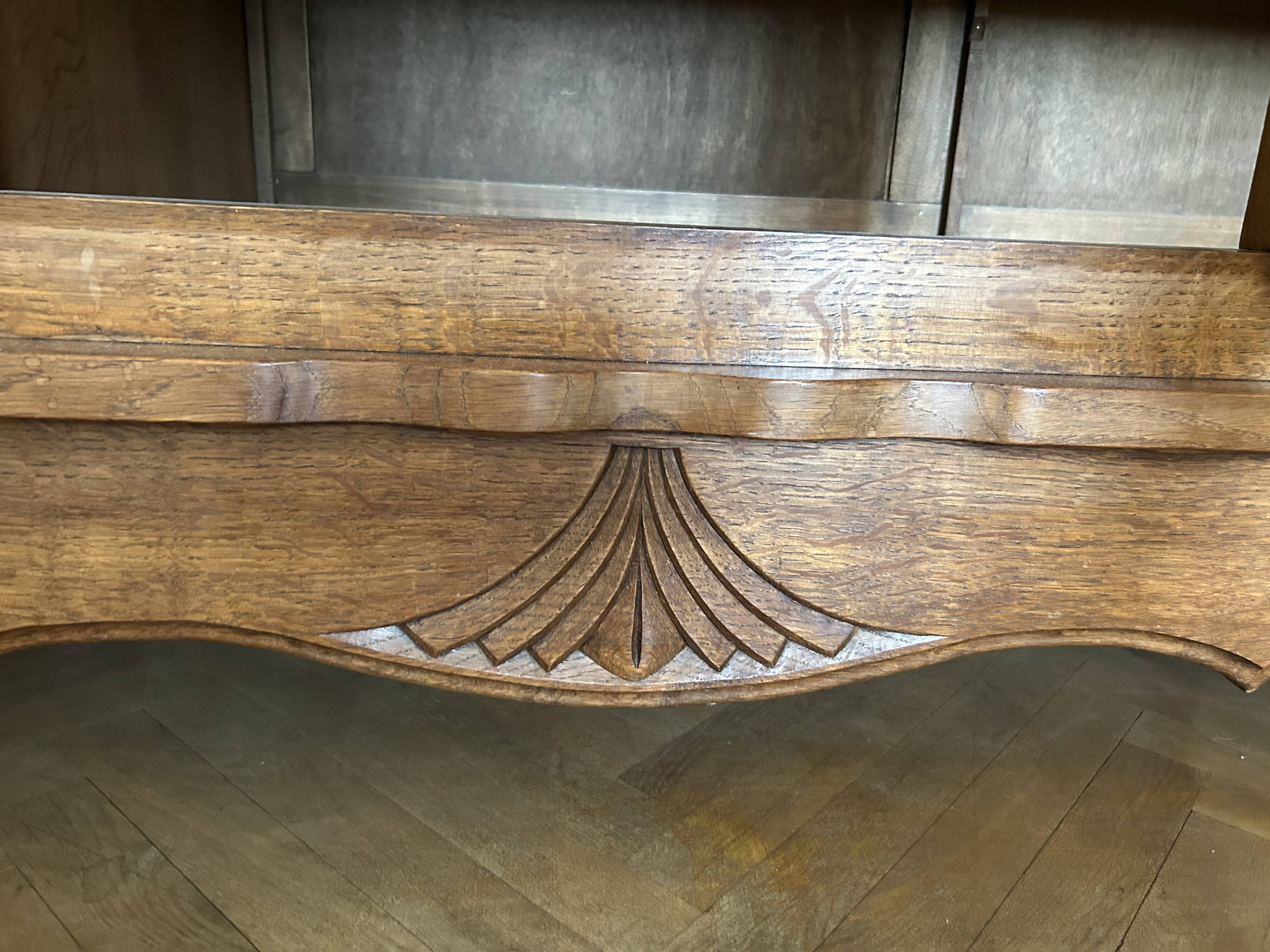 Handcrafted solid oak armoire, unique piece.