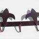 Antique French Provincial Wrought Iron Coat or Hat Rack with Fleur-de-Lis