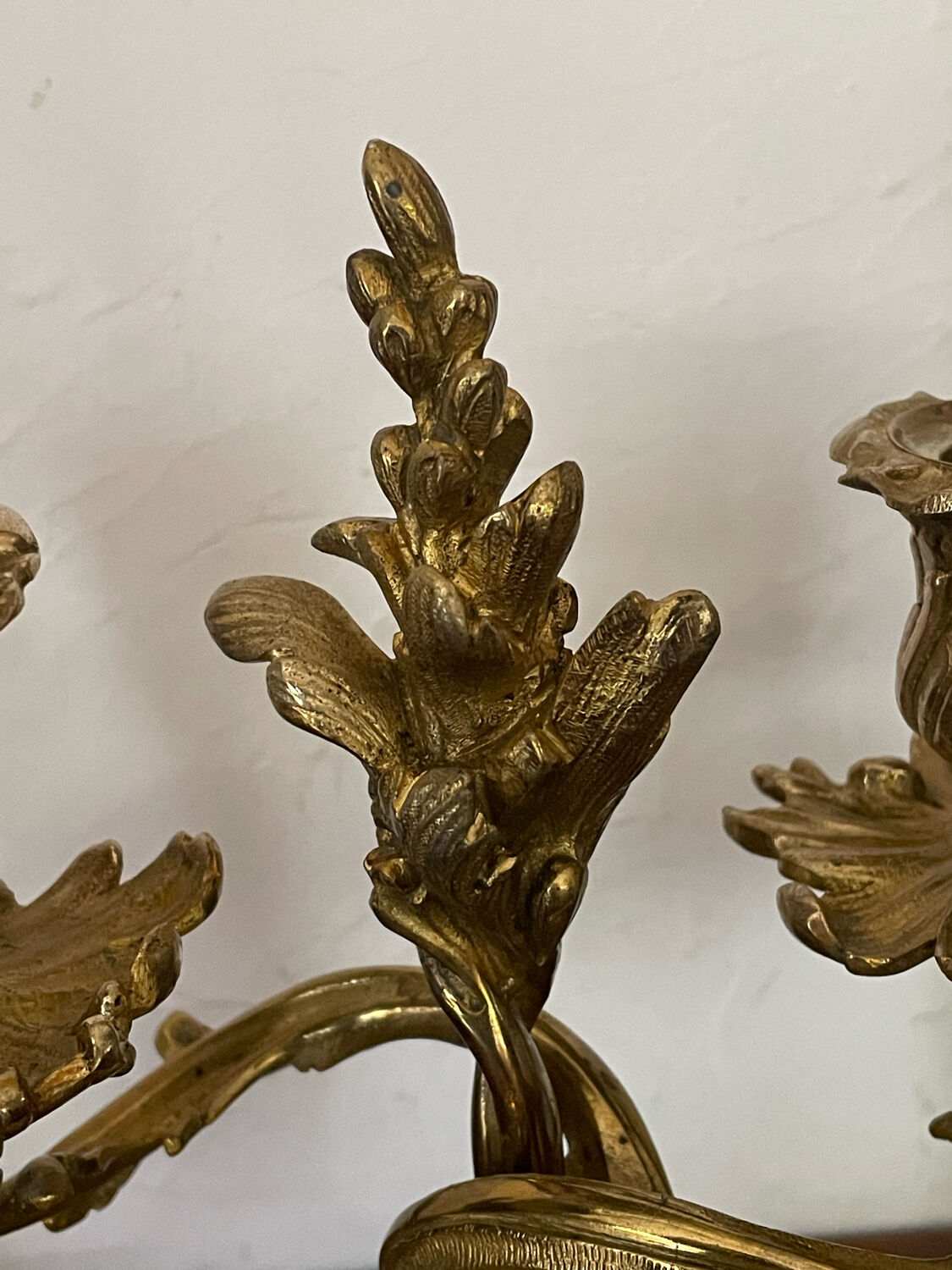Paire de chandeliers en bronze 19ème