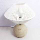 Travertine ball lamp