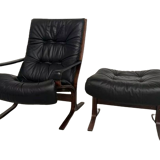 2 "Siesta" armchairs with their ottomans by Ingmar Relling, circa 1970
