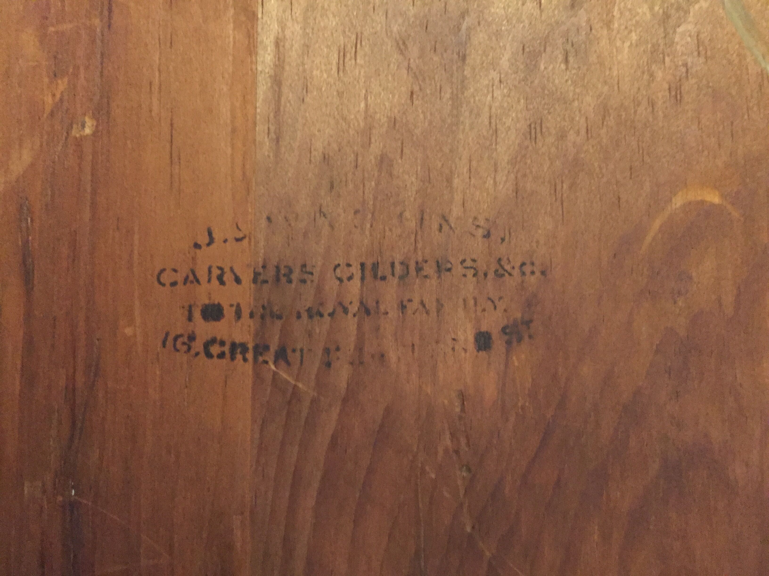 Very old fireplace mirror 99 x 65 cm