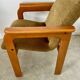 Set of 2 bridge armchairs from the 70s design Bruno Rey vintage solid beech