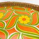 70's wicker and vinyl service tray