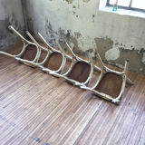 Set 4 white Baumann chairs