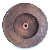 Solid wood lamp base by Charles Dudouyt