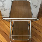 Vintage rolling dessert trolley
