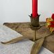 Vintage brass flower candle holder