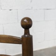 Chaise enfant 1960 chêne et osier