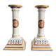 Old Pair of Porcelain Candle Holders Alegre Maison Mottahedeh Chinese Model Lu