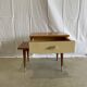 Asymmetrical bedside table vintage year 50/60