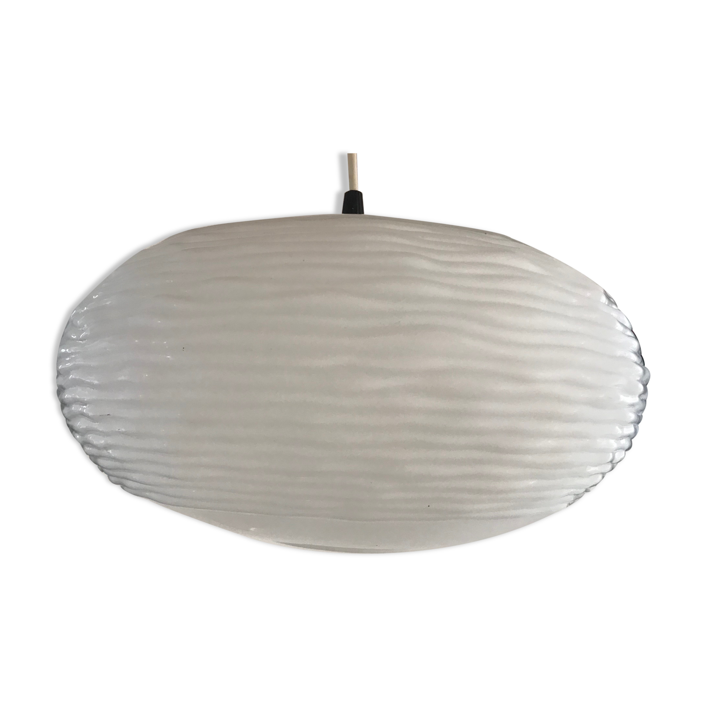 Opaline pendant lamp by louis kalff for Philips