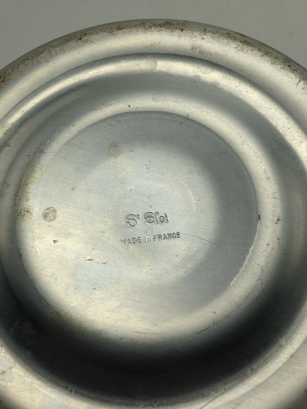 Aluminium champagne ice bucket marks Saint Eloi on the reverse