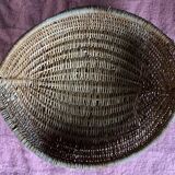 Vintage oval wicker basket