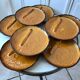 Set of 8 ceramic asparagus plates from Poët Laval 60s-70s