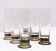 Set of Six Smoked Glass Beer Glasses by Rosenthal, 1970s