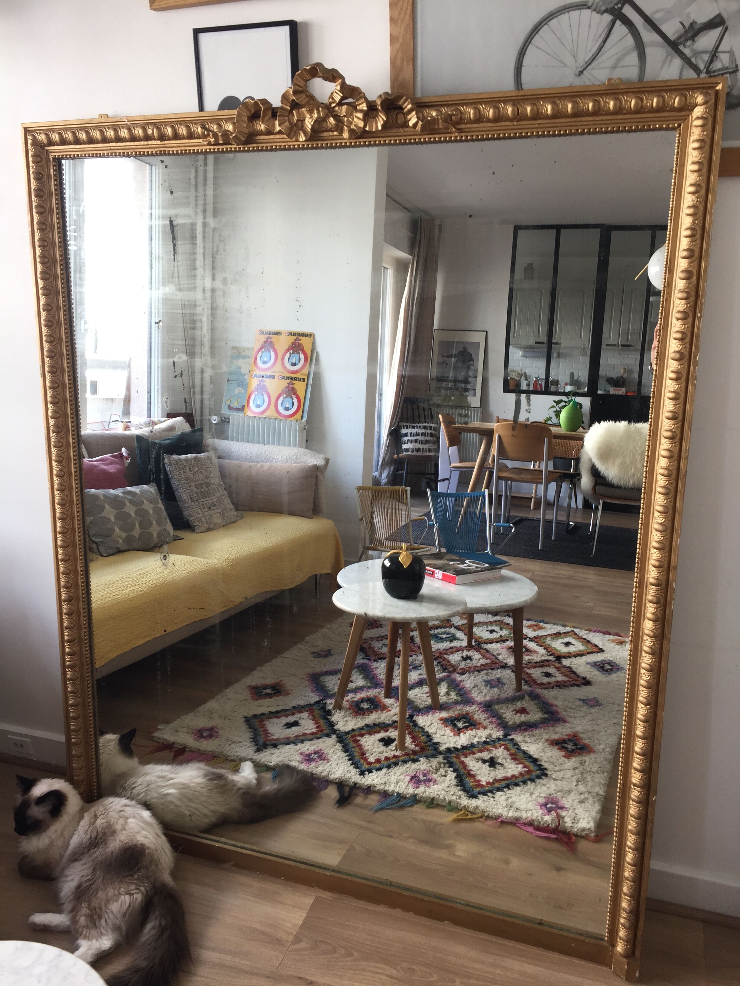 Louis Philippe style mirror 123x154cm