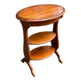 Étagère ovale Louis Philippe en bois massif