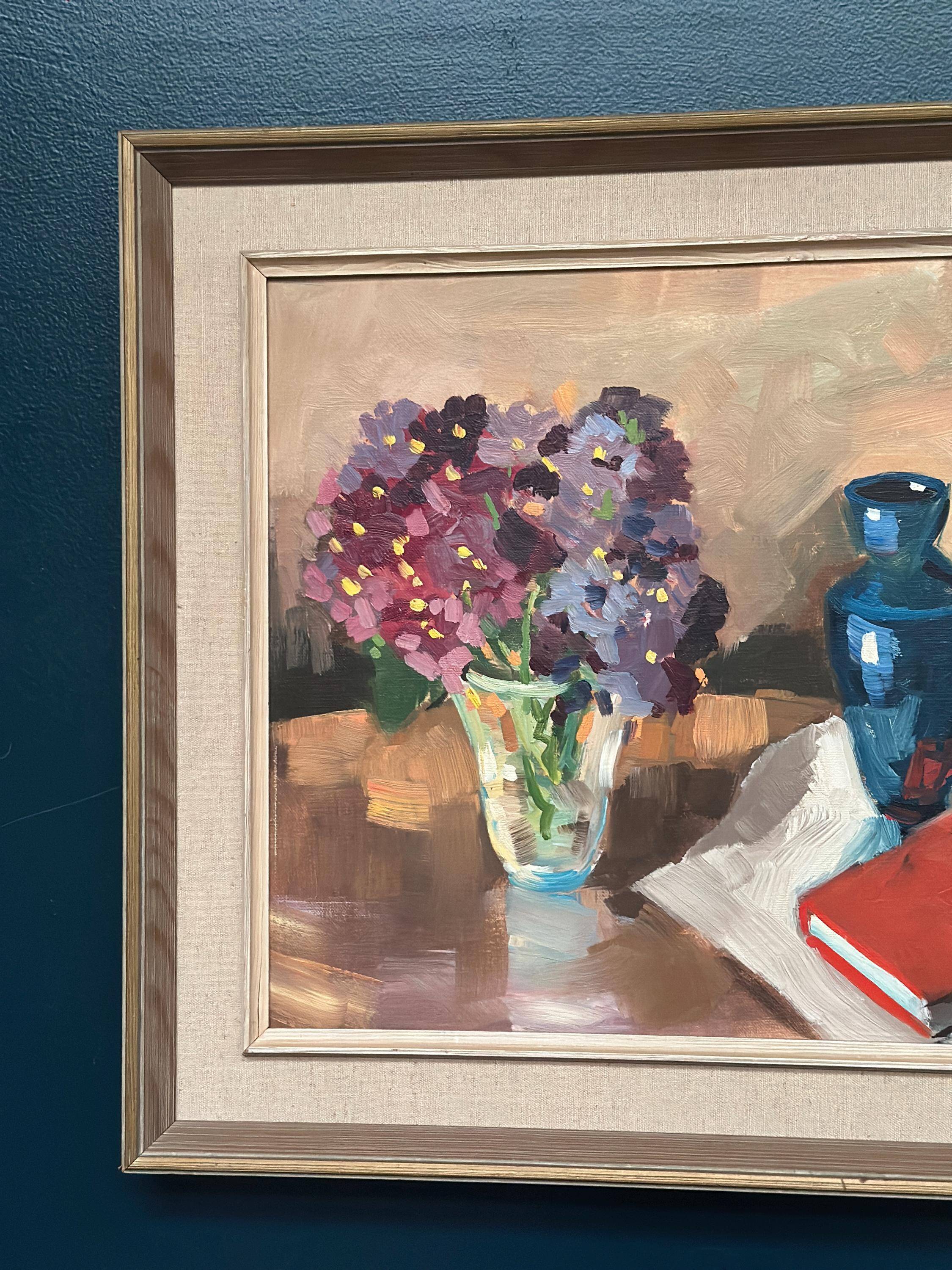 Original Swedish Oil on Canvas – “Still Life” – Signed – Vintage & Framed