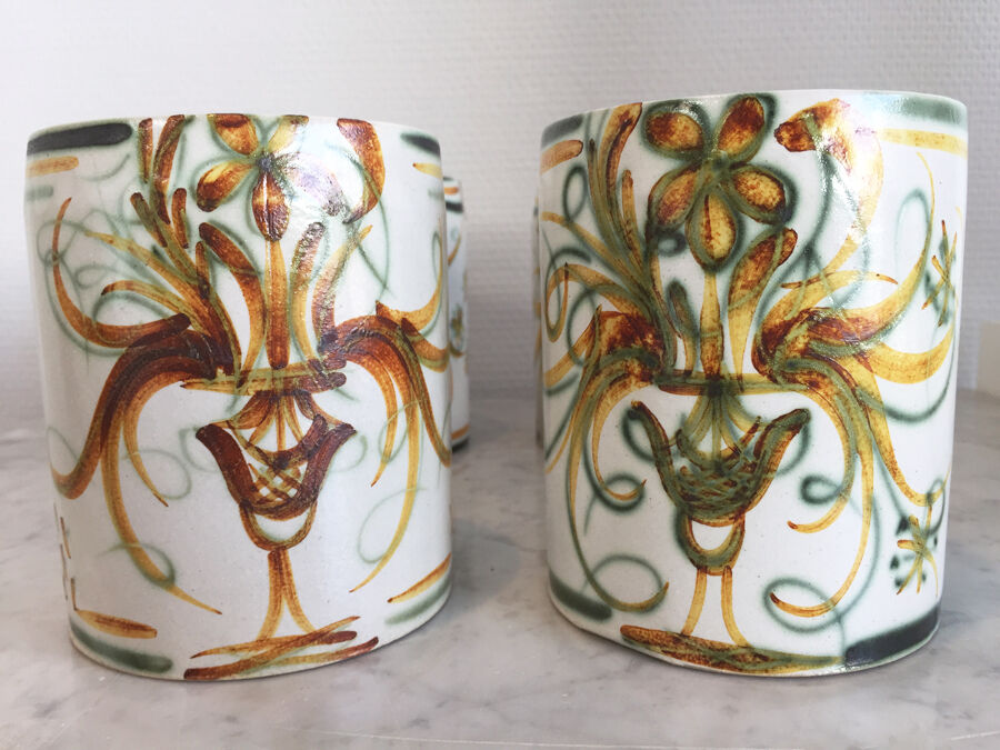 Kéraluc Mugs - Vintage Quimper, 1970