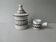 Ceramic sugar bowl and creamer by Emile Masson Vallauris, 1960s