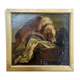 Painting old animal painting, dog Greuze, eighteenth