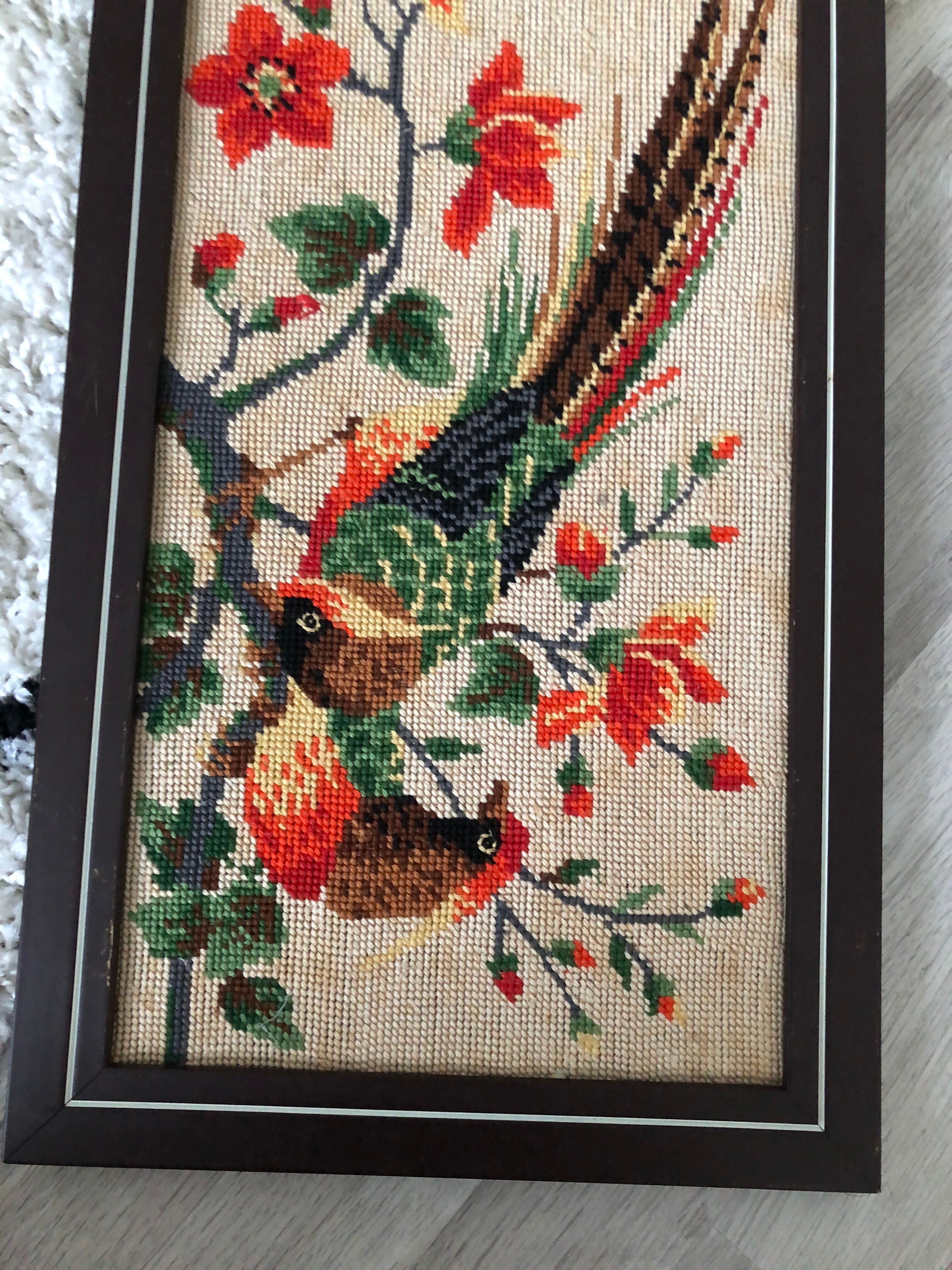 Bird tapestry frame