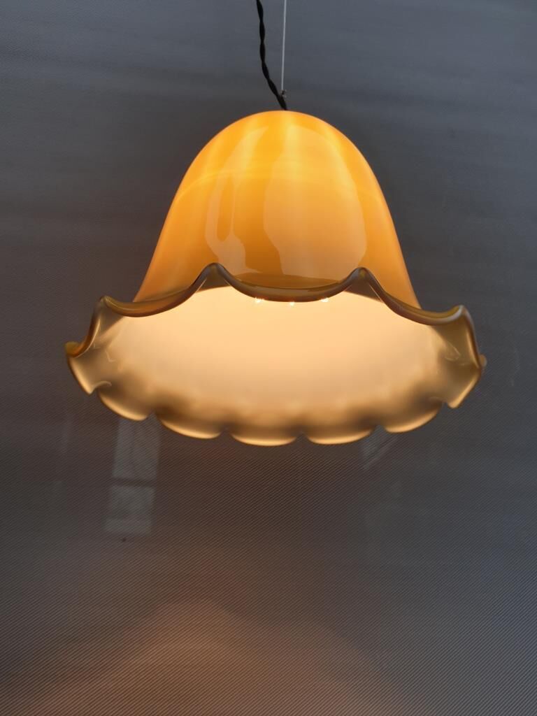 Scandinavian suspension glass yellow digitalis grandiflora