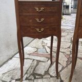Table de chevet marqueterie