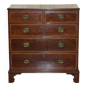 Antique Sheraton style commode by F. Thomas in hardwood and satinwood.