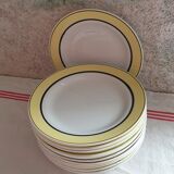 Suite of 11 dessert plates K G Lunéville