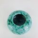 Art Deco ceramic vase Elchinger, speckled green