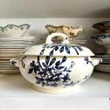 Soupière Lunéville en terre de fer bleue, service "Azaléa"