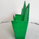 Vintage green plastic mail rack, 50s