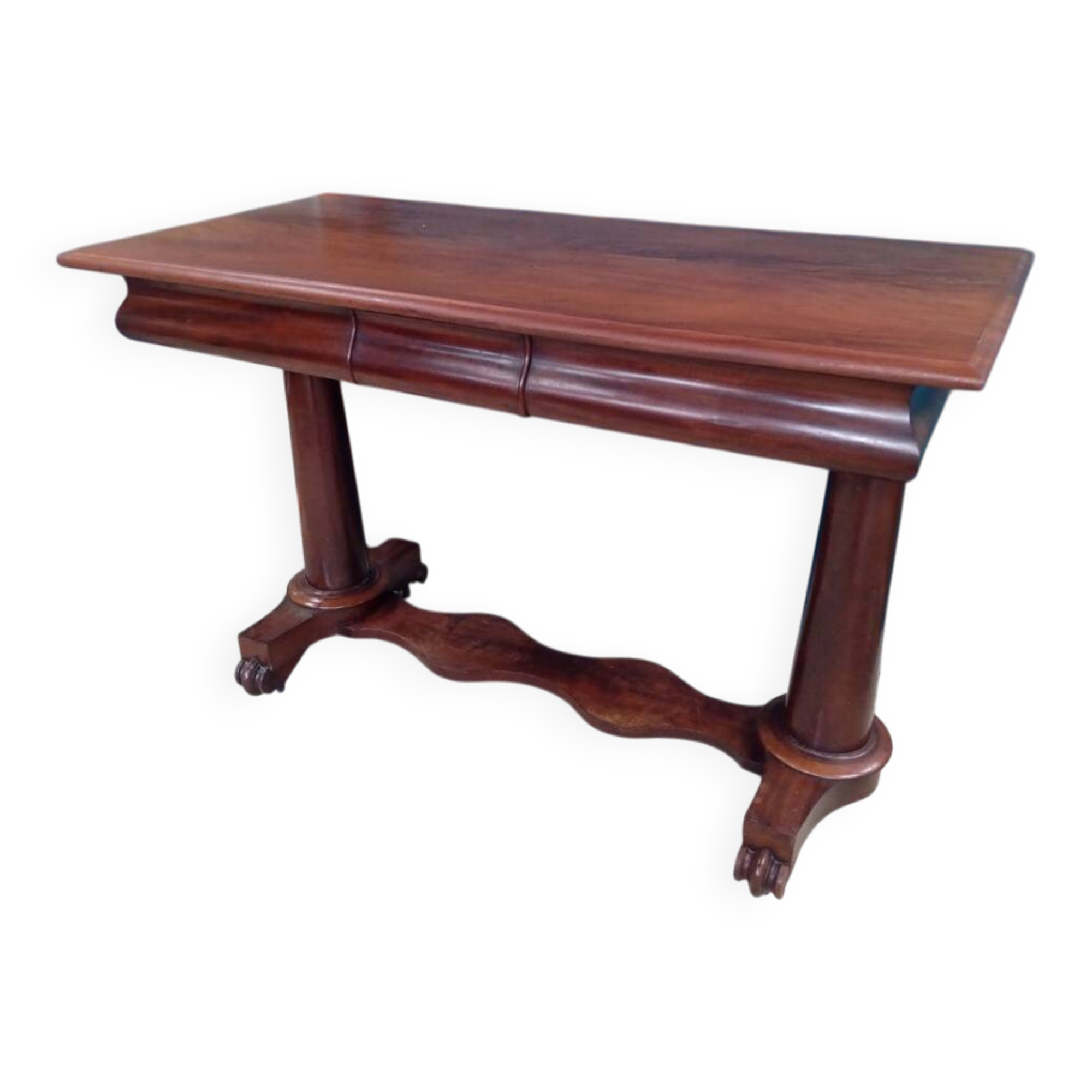 Regency mahogany console desk 19th century